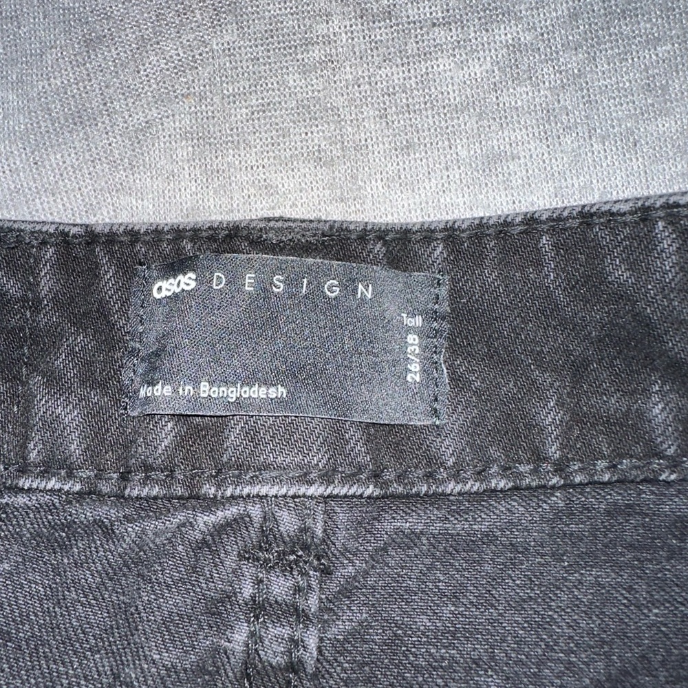 ASOS DESIGN Tall Wide Leg Jeans / Black - EUC!🌹 - Picture 8 of 8